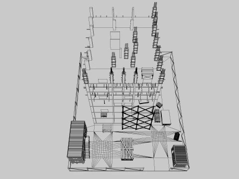 Construction Scene 3D Model