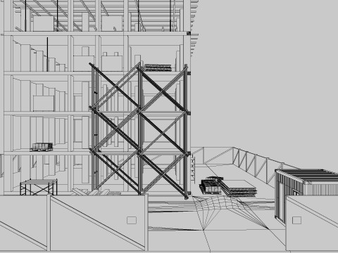 Construction Scene 3D Модель