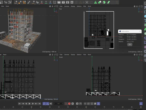 Construction Scene 3D Model