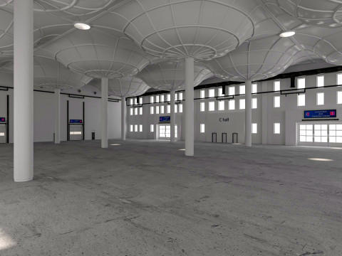 Convention And Exhibition Center 3D Model