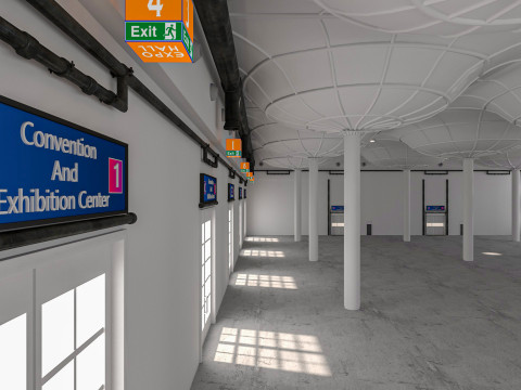 Convention And Exhibition Center 3D Model