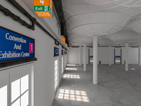 Convention And Exhibition Center 3D Model