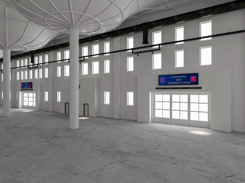 Convention And Exhibition Center 3D Model