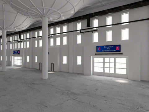 Convention And Exhibition Center 3D Model