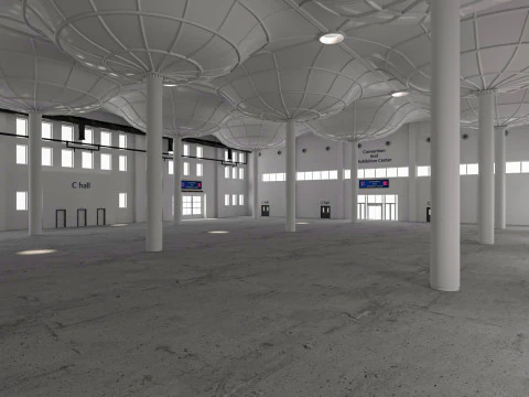 Convention And Exhibition Center 3D Model
