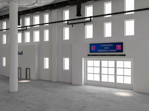 Convention And Exhibition Center 3D Model