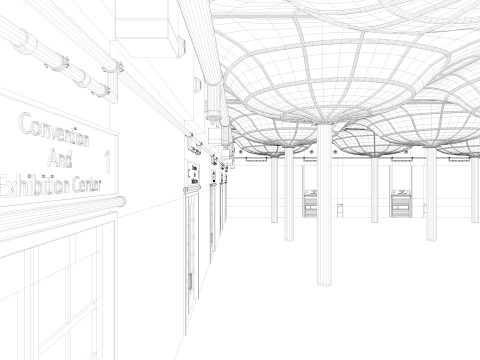Convention And Exhibition Center 3D Model