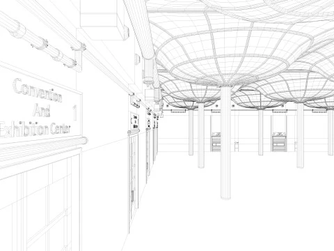 Convention And Exhibition Center 3D Model
