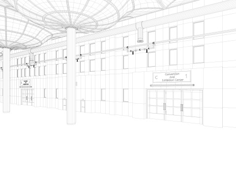 Convention And Exhibition Center 3D Model