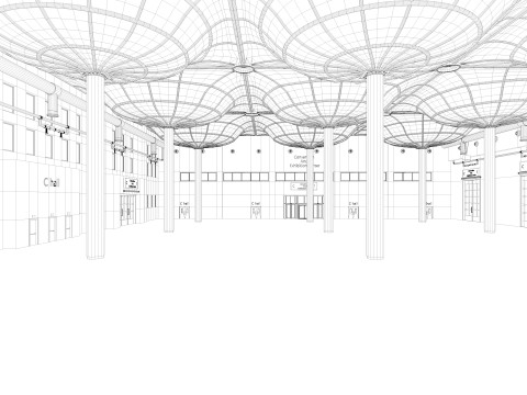Convention And Exhibition Center 3D Model