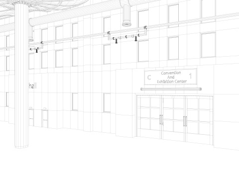 Convention And Exhibition Center 3D Model