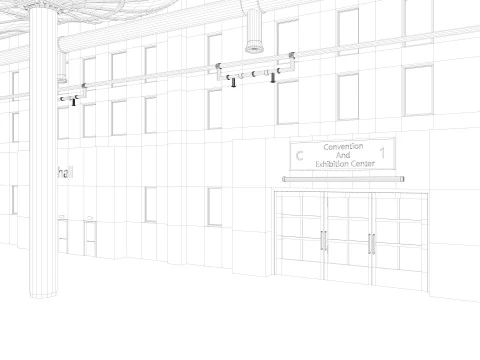 Convention And Exhibition Center 3D Model