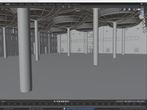 Convention And Exhibition Center 3D Model