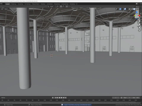 Convention And Exhibition Center 3D Model
