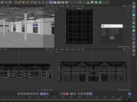 Convention And Exhibition Center 3D Model