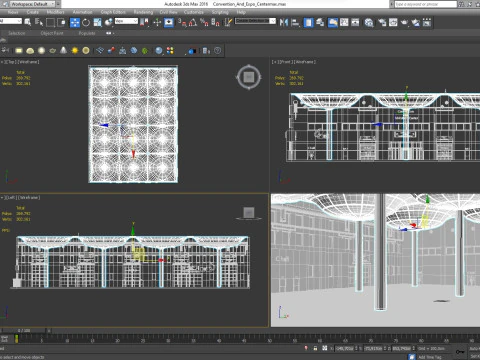 Convention And Exhibition Center 3D Model