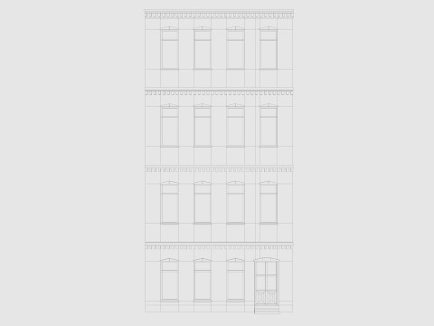 Cartoon Building 1 Low-poly Model 3D