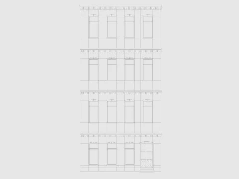 Cartoon Building 1 Low-poly 3D Model