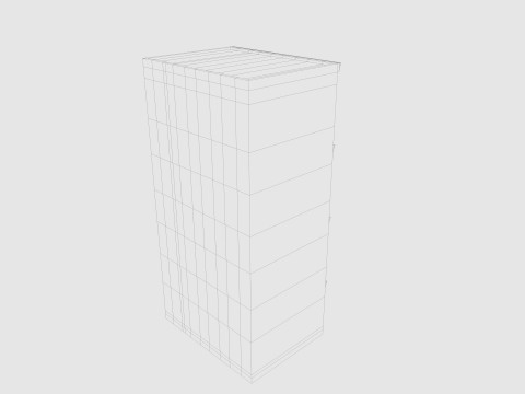 Cartoon Building 1 Low-poly Model 3D