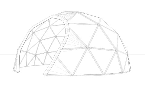 Dome Tent Modello 3D