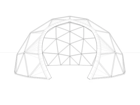 Купольний намет 3D Модель