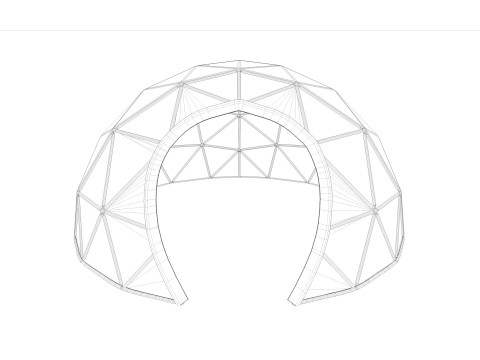 Dome Tent Modello 3D