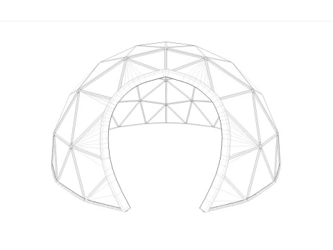 Купольний намет 3D Модель