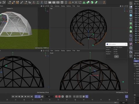 Dome Tent Modello 3D