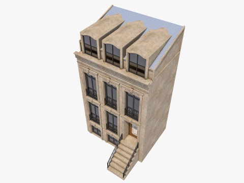 European building 2 Modelo 3D