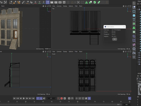 European building 2 Modelo 3D
