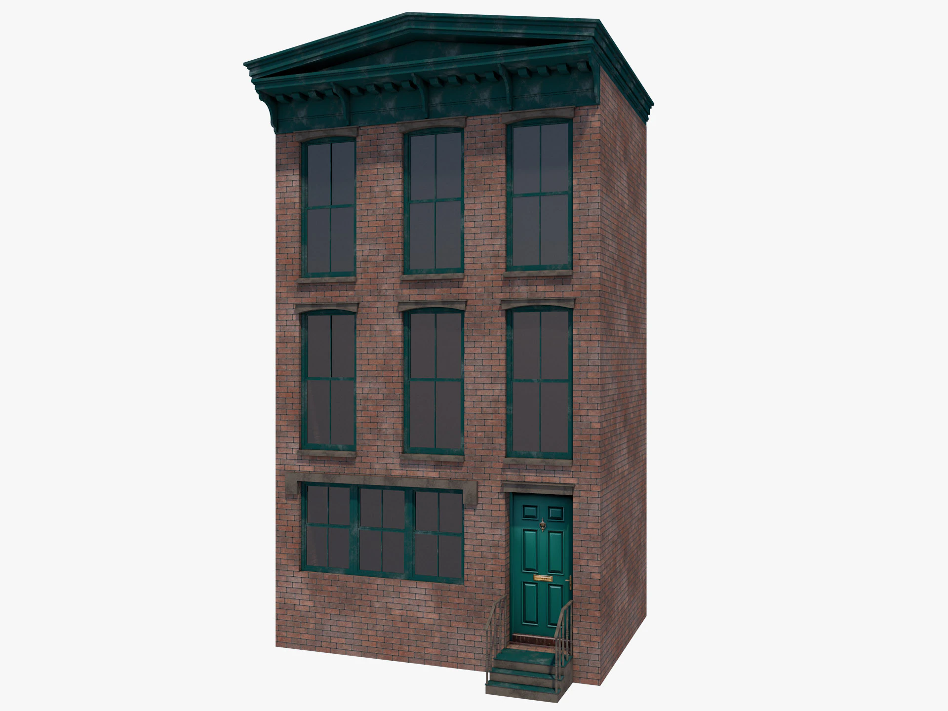 European building 3 3D Model .c4d .max .obj .3ds .fbx .stl .blend 