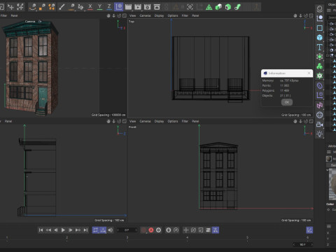 European building 3 Modelo 3D