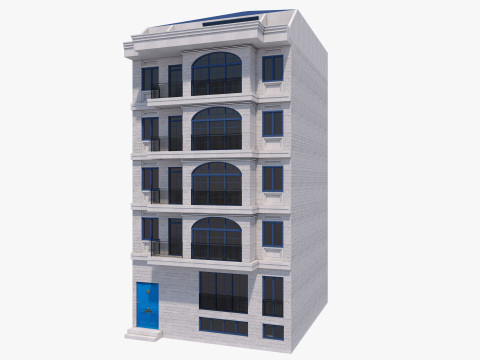 European building 4 Modèle 3D