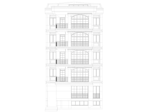 European building 4 3D Model