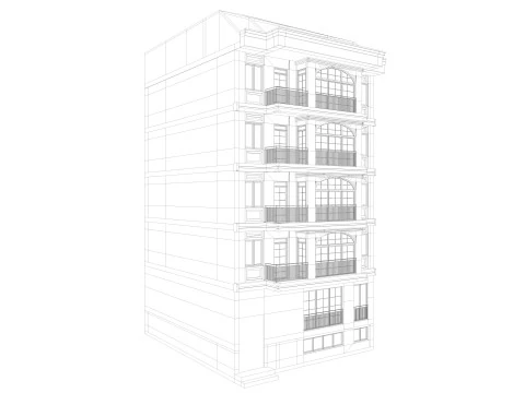 European building 4 3D Model
