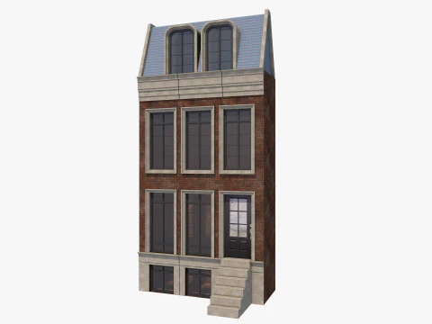 European building 5 Low-poly 3D Model