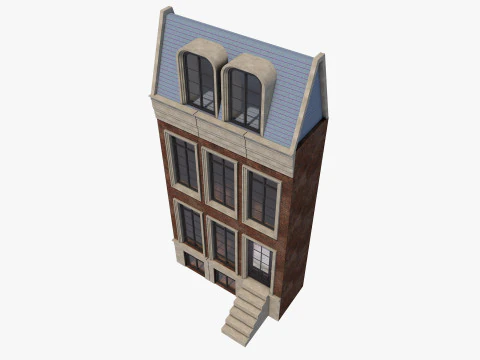 European building 5 Low-poly 3D Model
