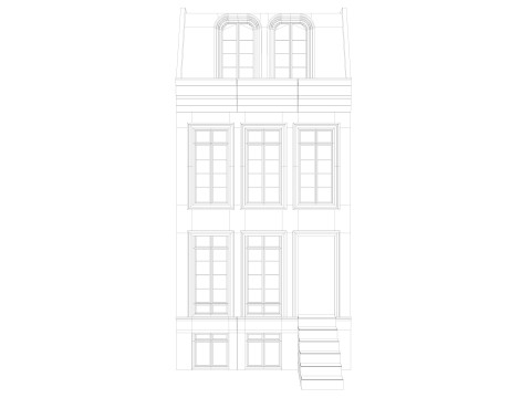 European building 5 Low-poly 3D Model