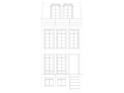 European building 5 Low-poly 3D Model