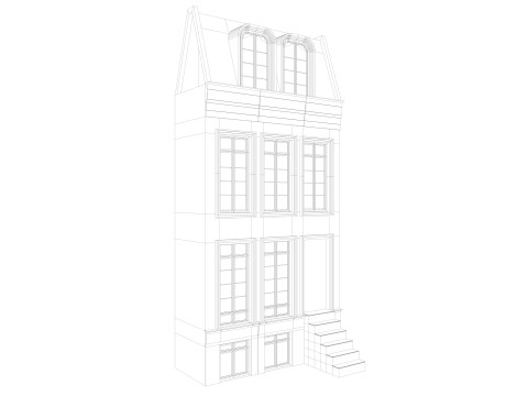 European building 5 Low-poly 3D Model
