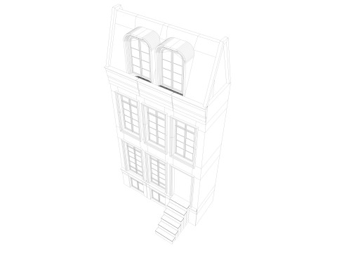 European building 5 Low-poly 3D Model