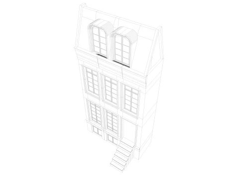 European building 5 Low-poly 3D Model