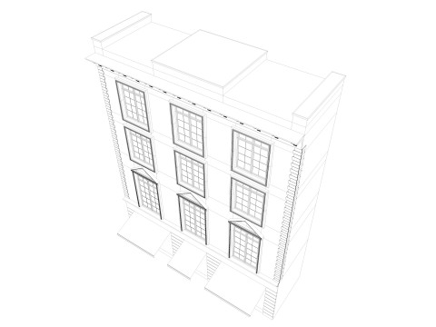 European building 6 3D 모델