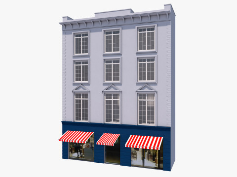 European building 6 Modèle 3D