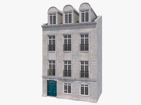 European Buildings Set 3D Model