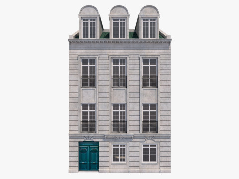 European Buildings Set 3D Model