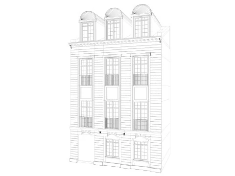 European Buildings Set 3D Model