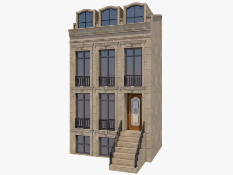 European Buildings Set 3D Model