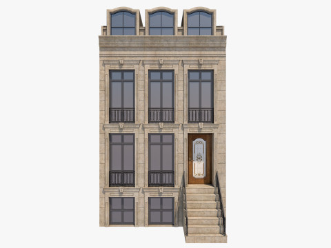 European Buildings Set 3D Model