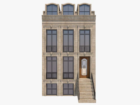 European Buildings Set 3D Model